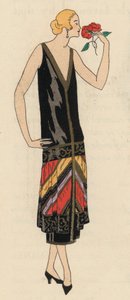 Abendmode der Damen der 1920er Jahre von Designer Georges Doeuillet