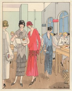 Damenmode der 1920er Jahre von Designern Jean Patou und Georges Doeuillet