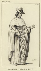 XIV Jahrhundert, Herr am Hof von Karl V. von French School