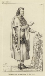 XIV Jahrhundert, Ein Herr am Hof von König Johann von French School