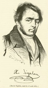 Xavier Sigalon, gestorben am 18. August 1837