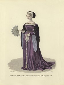 Junge Dame aus der Zeit von König Franz I. von Frankreich von French School