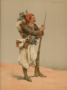 Zouave auf Wache von French School