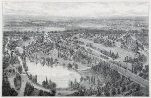 Luftaufnahme des Parc du Montsouris