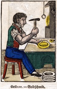 Gold; Serie über Handwerke (Bild des 19. Jahrhunderts)