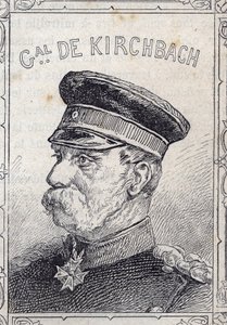 Porträt des preußischen Generals Hugo von Kirchbach von French School
