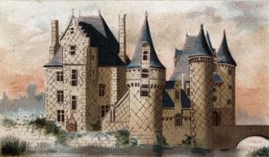 Ansicht des Schlosses du Moulin (Loir et Cher).