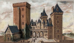 Ansicht des Schlosses Pau (Niedere Pyrenäen)