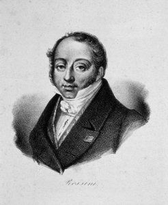 Porträt des Komponisten Gioachino Antonio Rossini, 19. Jahrhundert