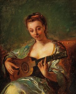 Gitarre spielende Dame 18. Jh.