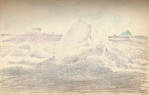 Eis in der Nähe der Fram, 4. Juli 1894, 1897 von Fridtjof Nansen