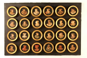 Eine Sammlung von vierundzwanzig Zeichnern als Porträtmedaillons