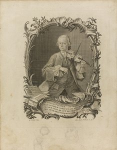 Leopold Mozart. Frontispiz des Versuch einer gründlichen Violinschule, 1756