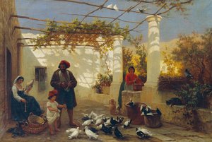In einer italienischen Pergola