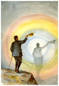 Das Gespenst und der kreisförmige Regenbogen, 1898 von Friedrich Arnold Brockhaus