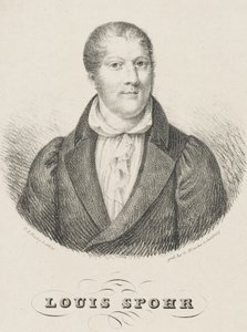 Porträt von Louis Spohr 1784-1859, ca. 1830-1840 von Friedrich August Fricke