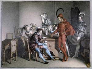 Faust, das Weinwunder (nach 1816) von Friedrich August Moritz Retzsch
