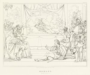 Hamlet, Akt III, Szene 2 von Friedrich August Moritz Retzsch