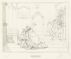 Hamlet, Akt III, Szene 3 (Gravur)