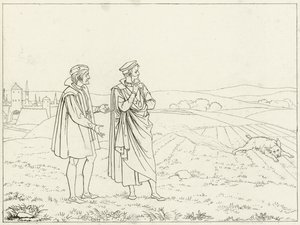 Illustration zu Goethes Faust von Friedrich August Moritz Retzsch
