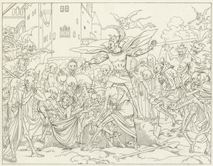 Illustration für Goethes Faust von Friedrich August Moritz Retzsch