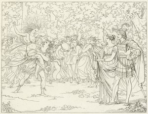 Illustration für Goethes Faust von Friedrich August Moritz Retzsch