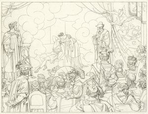 Illustration für Goethes Faust von Friedrich August Moritz Retzsch