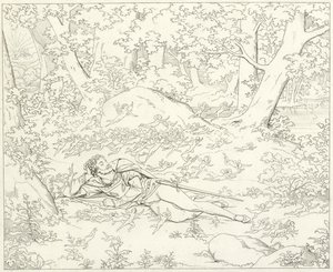Illustration für Goethes Faust von Friedrich August Moritz Retzsch