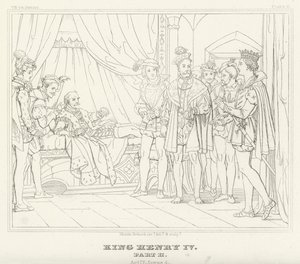 König Heinrich IV., Teil II, Akt IV, Szene 4 von Friedrich August Moritz Retzsch