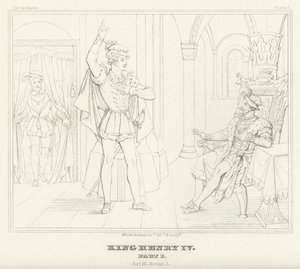 König Heinrich IV., Teil I, Akt III, Szene 3 von Friedrich August Moritz Retzsch