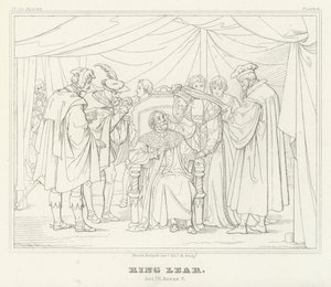 König Lear, Akt IV, Szene 7 von Friedrich August Moritz Retzsch
