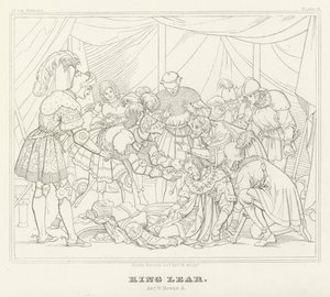 König Lear, Akt V, Szene 3 von Friedrich August Moritz Retzsch