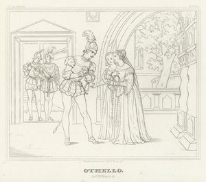 Othello, Akt III, Szene 3 von Friedrich August Moritz Retzsch