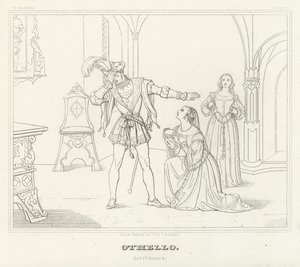 Othello, Akt IV, Szene 2 von Friedrich August Moritz Retzsch