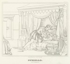 Othello, Akt V, Szene 2 von Friedrich August Moritz Retzsch