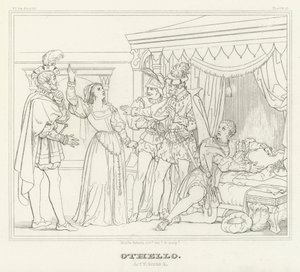 Othello, Akt V, Szene 2 von Friedrich August Moritz Retzsch