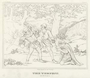 Der Sturm, Akt III, Szene 2 von Friedrich August Moritz Retzsch