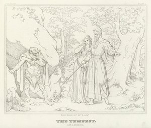 Der Sturm, Akt I, Szene 2 von Friedrich August Moritz Retzsch