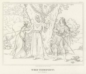 Der Sturm, Akt I, Szene 2 von Friedrich August Moritz Retzsch