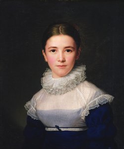 Porträt von Lina Groger, der Pflegetochter des Künstlers, 1815 von Friedrich Carl Groger