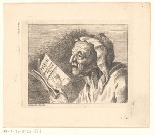 Büste einer alten Frau mit einem Liederbuch in den Händen von Friedrich Christian Gottlieb Geyser (possibly)