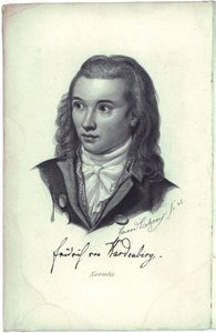 Porträt des Dichters Novalis 1772-1801, 1845 von Friedrich Eduard Eichens