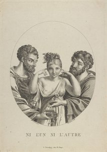 Keiner der beiden Ni LUn, Ni LAutre, frühes 19. Jahrhundert von Friedrich Fleischmann
