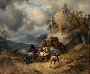 Der Raub von Friedrich Gauermann