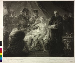 Alexander der Große und sein Arzt Philip von Friedrich Heinrich Fuger