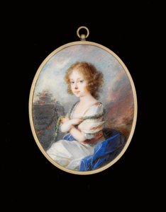 Gräfin Molly Zichy-Ferraris (Pigment auf Elfenbein in vergoldetem Metallrahmen) von Friedrich Heinrich Fuger