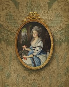 Porträt von Prinzessin Elisabeth Wilhelmine Louise, Tochter von Herzog Eugen von Württemberg, 1788 von Friedrich Heinrich Fuger