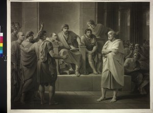 Sokrates vor den Richtern von Friedrich Heinrich Fuger