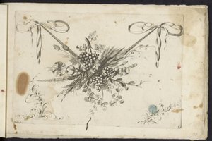 Feston aus Blumen, Trauben und Ähren von Friedrich Jacob Morisson