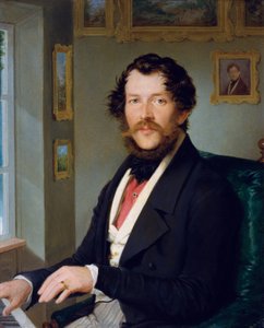 Bildnis eines Herrn vor dem Klavier von Friedrich Johann Gottlieb Lieder